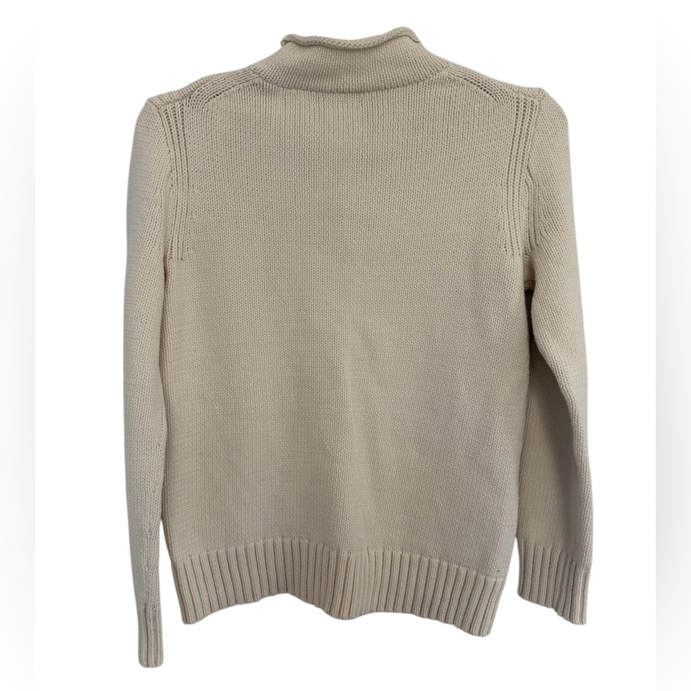 J. Crew Always Oarsman Sweater Womens Med RollNeck Knit Pullover J0437 - Picture 2 of 5